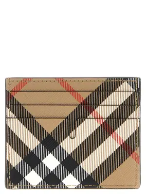 'Tall Check' card holder 8095047SAND BURBERRY Beige