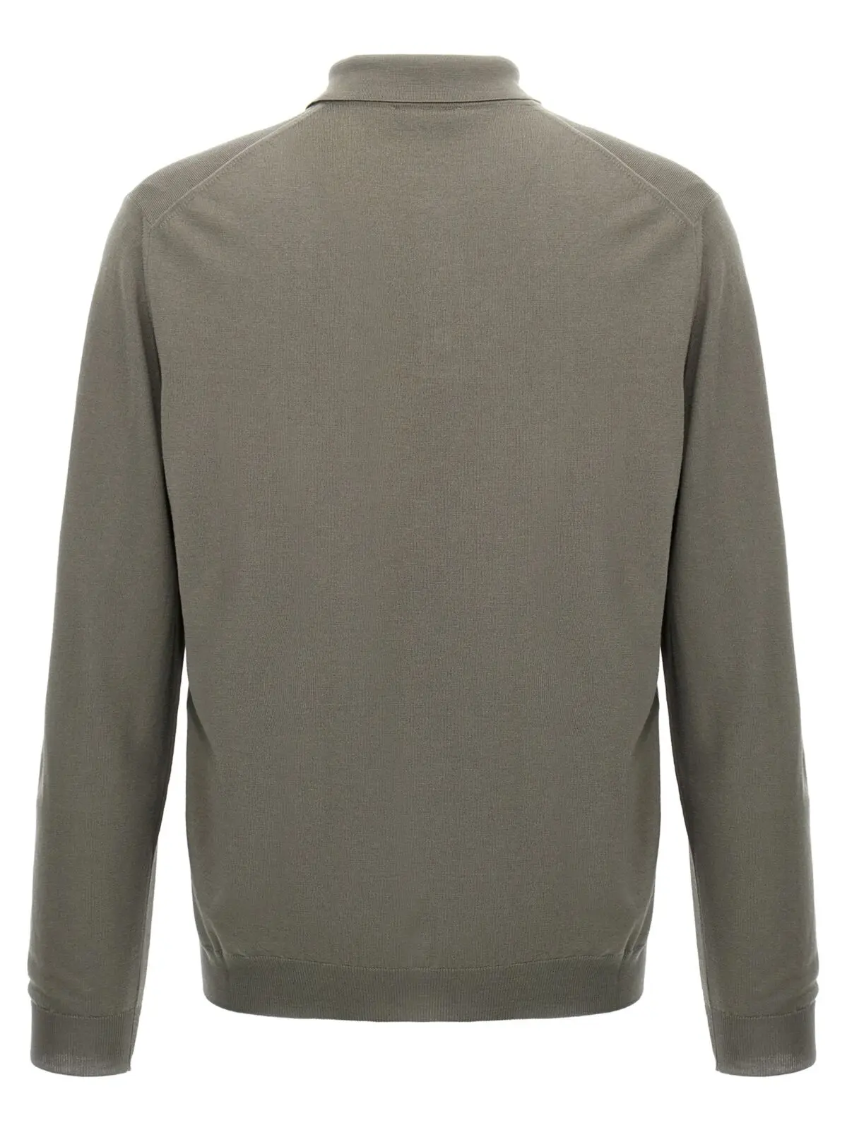 Вовняне поло Zanone Зелений 2 Wool polo shirt 810102Z0290N1796 ZANONE Gray