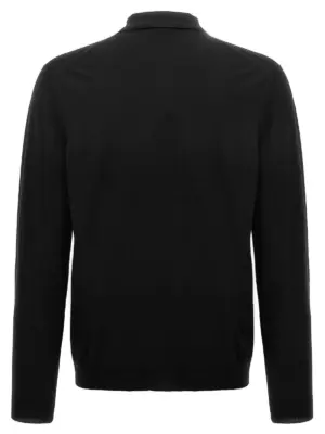 Wool polo shirt 810102Z0290N3017 ZANONE Black