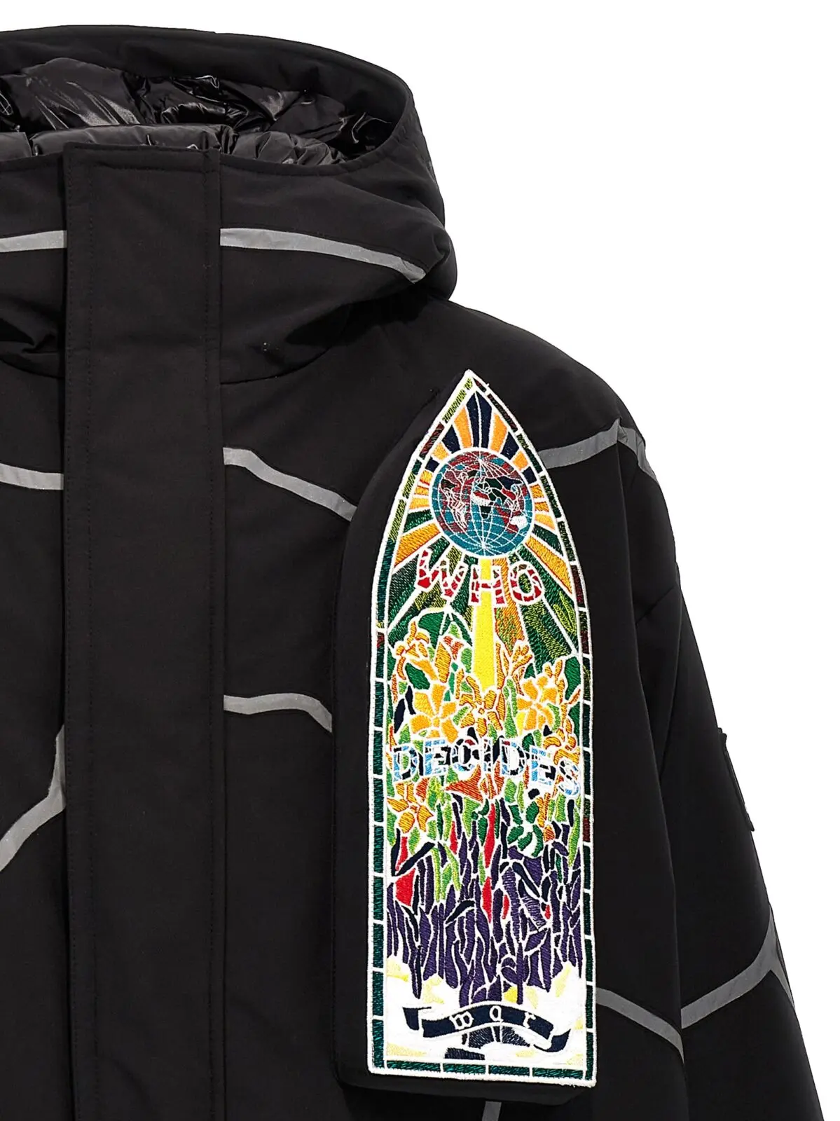 Пуховик Who Decides War x Add Who Decides War Чорний 3 Who Decides War x Add down jacket Man WHO DECIDES WAR Black