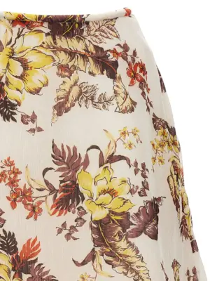 'Matchmaker Floral Flare' skirt Woman ZIMMERMANN Multicolor