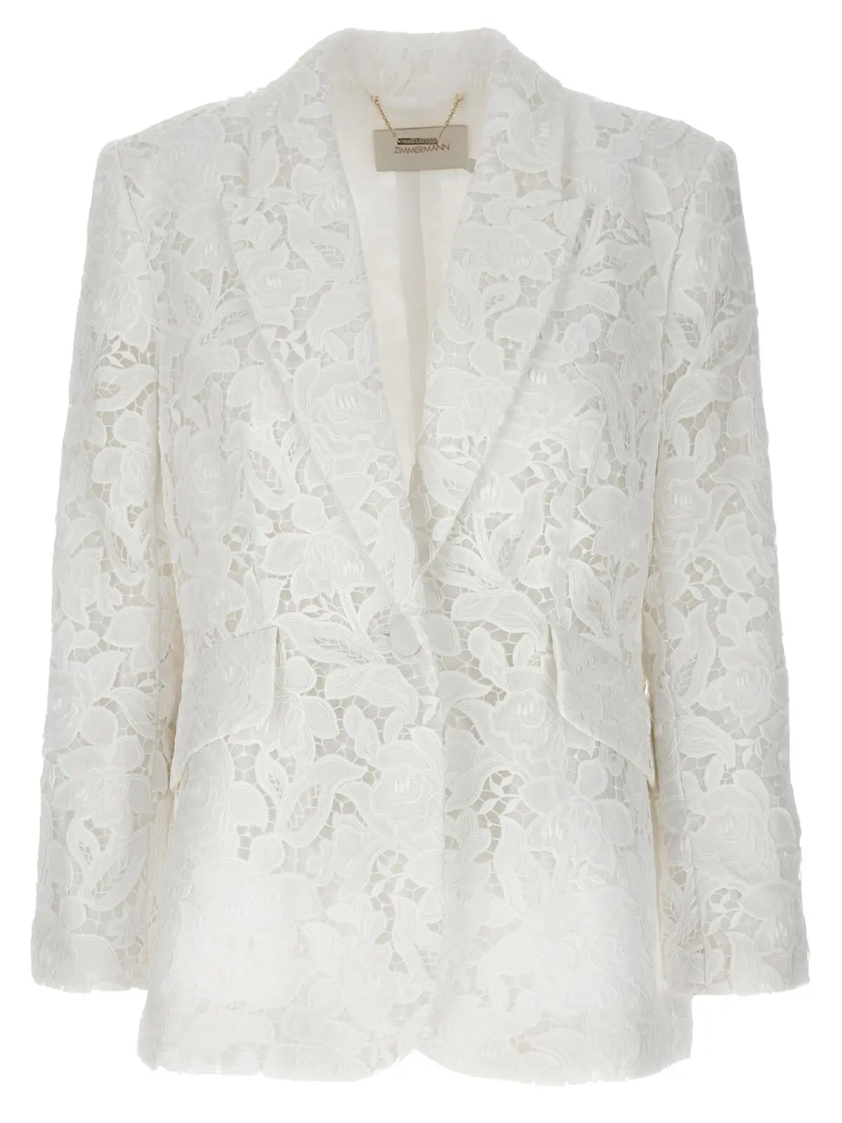 Блейзер Natura Lace Zimmermann Білий 1 'Natura Lace' blazer ZIMMERMANN White