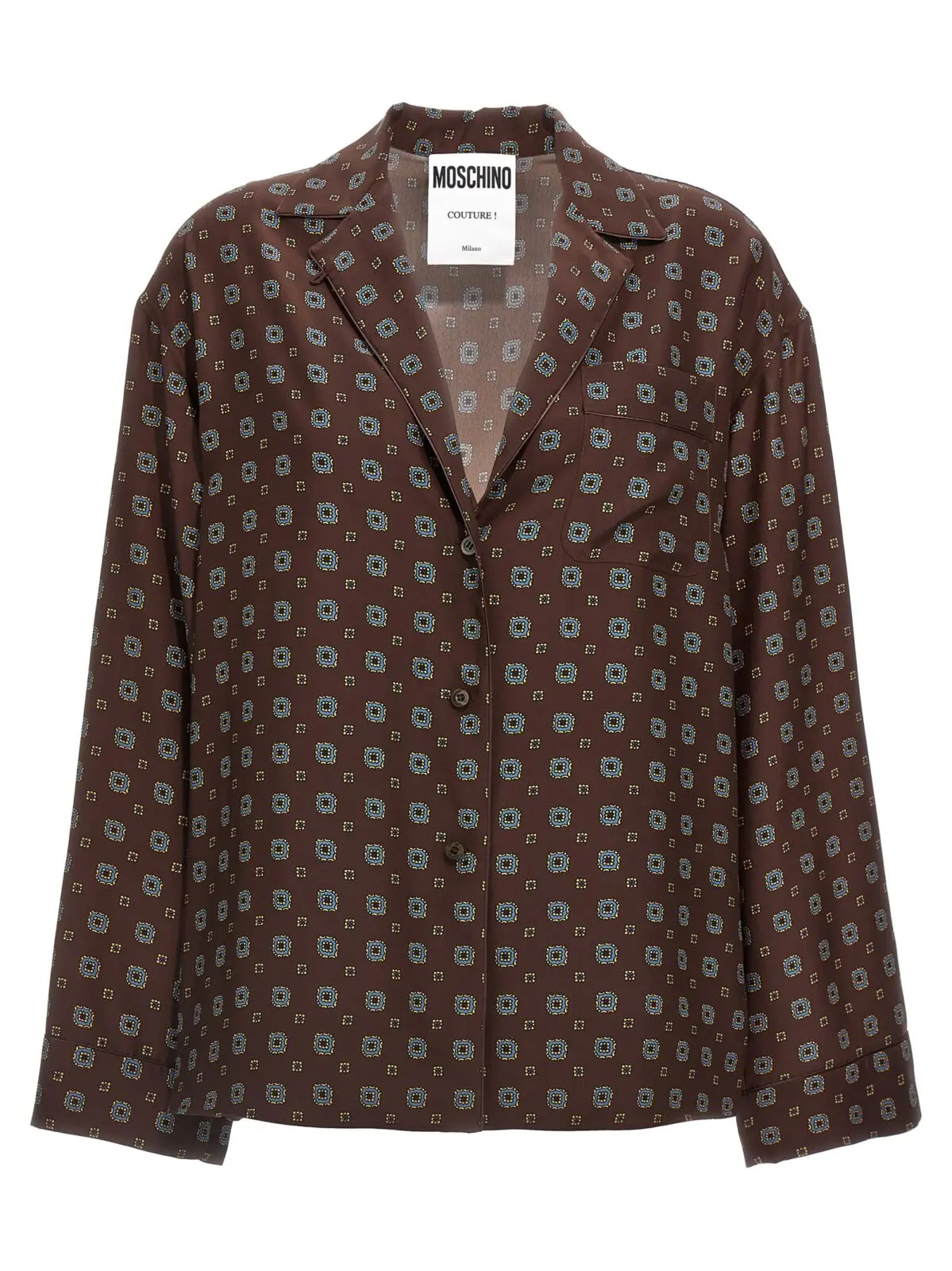 Сорочка Moschino Patterned Коричнева 1 Patterned shirt MOSCHINO Brown