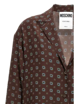 Patterned shirt Woman MOSCHINO Brown
