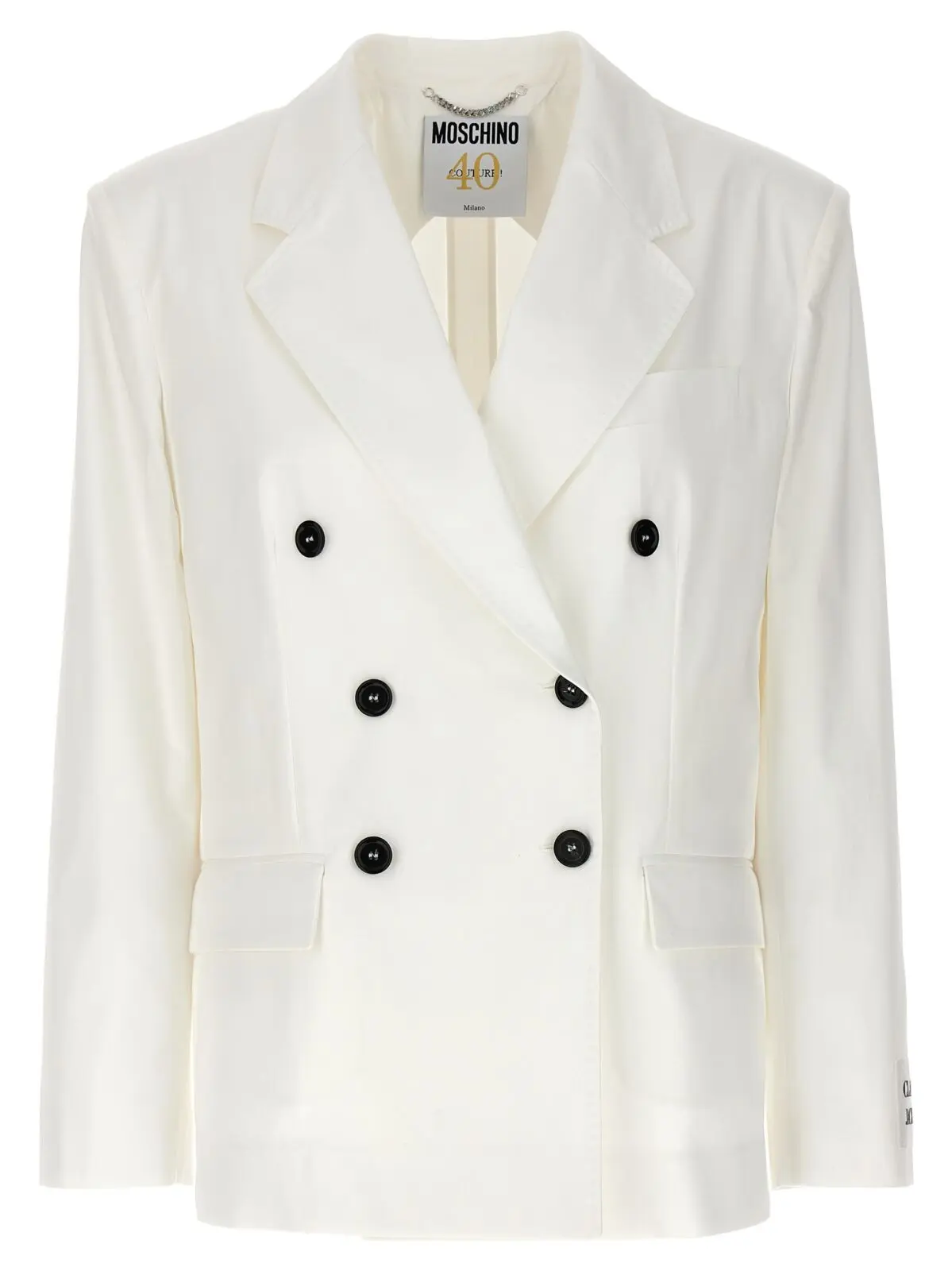 Двобортний блейзер Moschino Білий 1 Double-breasted blazer MOSCHINO White
