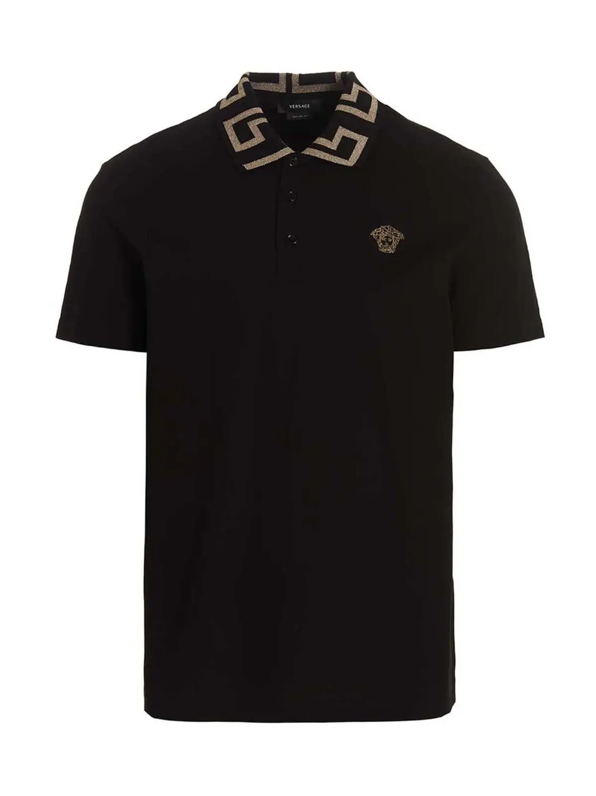 Поло Greca Versace Чорний 1 'Greca' polo shirt VERSACE Black