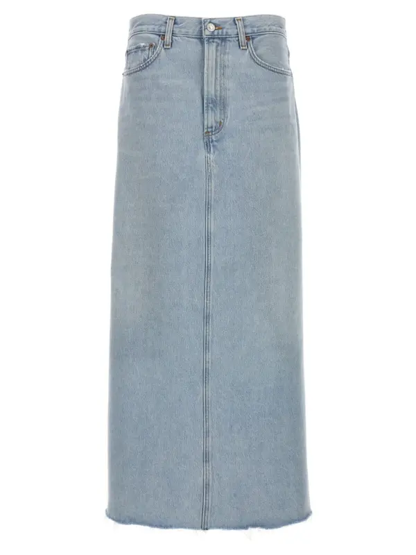 'Hilla' skirt AGOLDE Light Blue