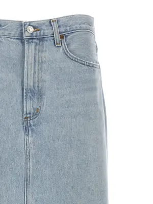 'Hilla' skirt Woman AGOLDE Light Blue