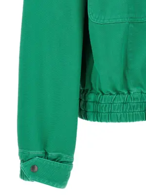 'Arturo' crop jacket 100% cotton MAX MARA Green