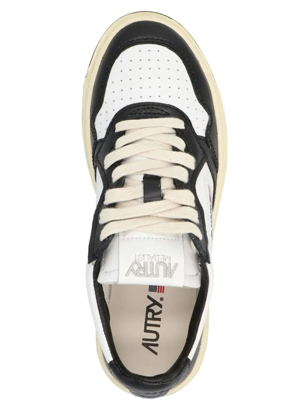 Кросівки Medalist low Autry Чорно-білі 3 'Medalist low' sneakers Woman AUTRY White/Black