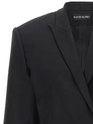 'Cropped' blazer Woman DAVID KOMA Black
