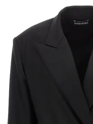 'Tailored Tuxedo' blazer Woman DAVID KOMA Black