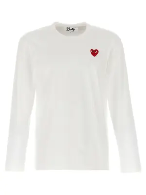 Logo patch t-shirt COMME DES GARÇONS PLAY White