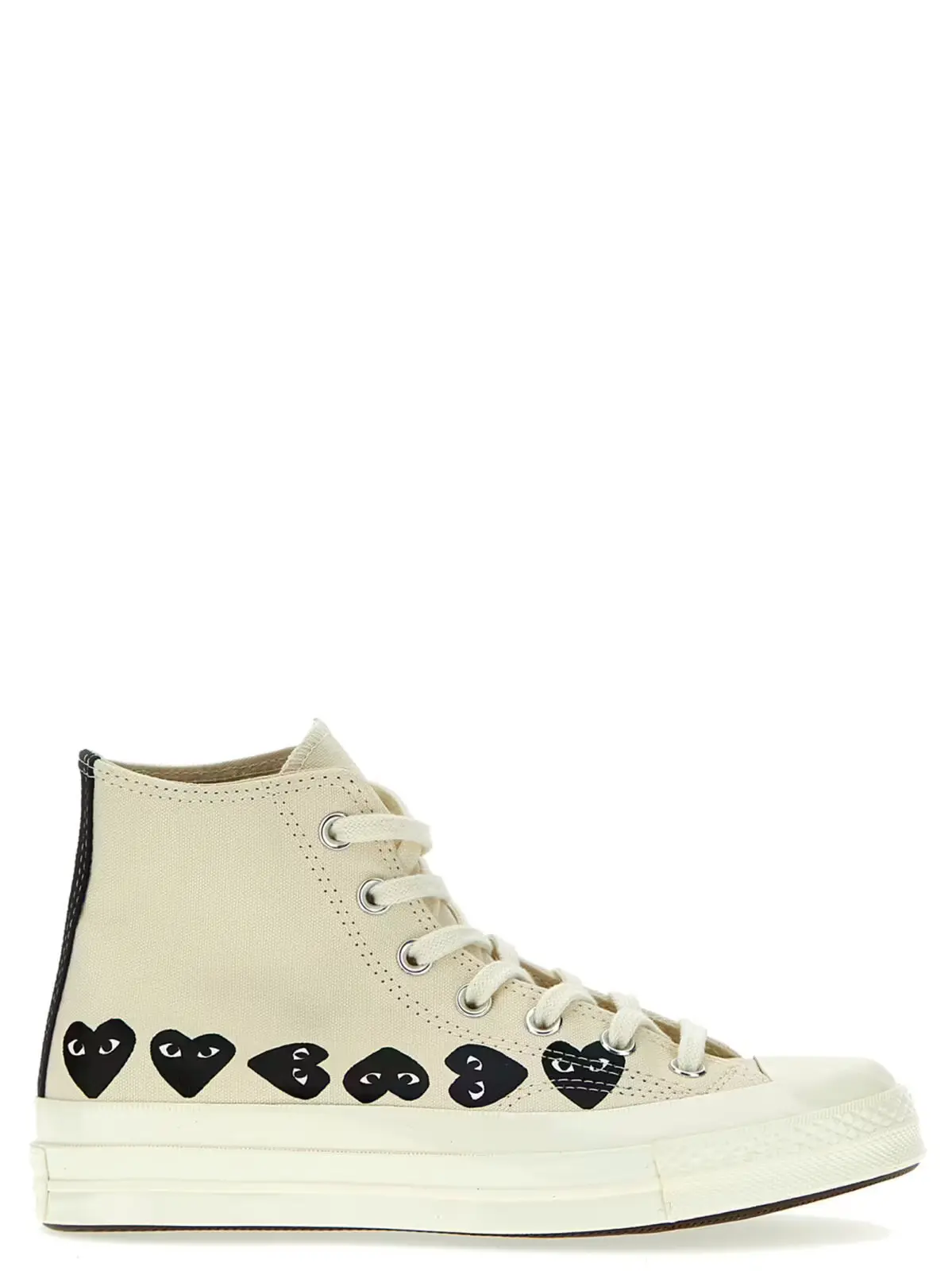 Кросівки Comme Des Garçons Play Comme des Garçons Play x Converse Чорно-білі 1 Comme des Garçons Play x Converse sneakers COMME DES GARÇONS PLAY White/Black