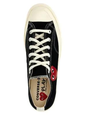 Comme des Garçons sneakers Play x Converse 100% cotton COMME DES GARÇONS PLAY Black