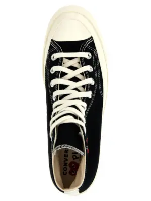 Comme des Garçons sneakers Play x Converse 100% cotton COMME DES GARÇONS PLAY Black