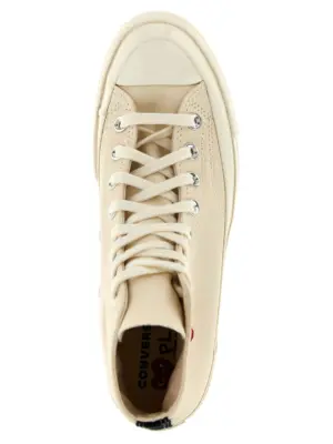 Comme des Garçons sneakers Play x Converse 100% cotton COMME DES GARÇONS PLAY White