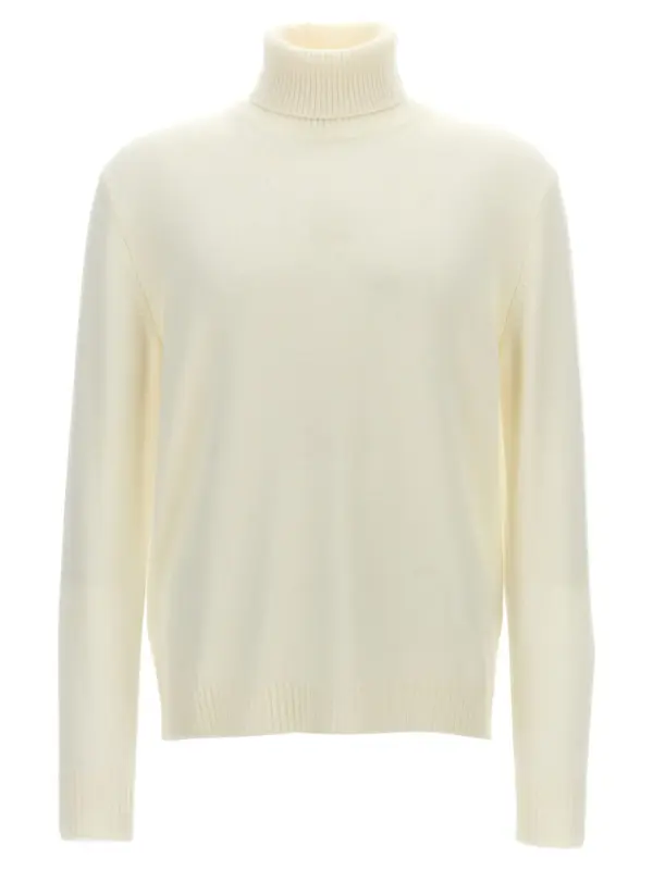 Wool turtleneck sweater BALLANTYNE White