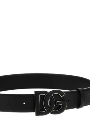 Logo leather belt Man DOLCE & GABBANA Black
