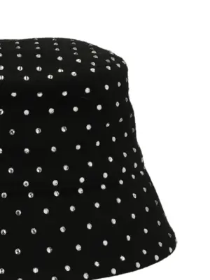 Crystal bucket hat BCT101WDMDBLACK RUSLAN BAGINSKIY Black