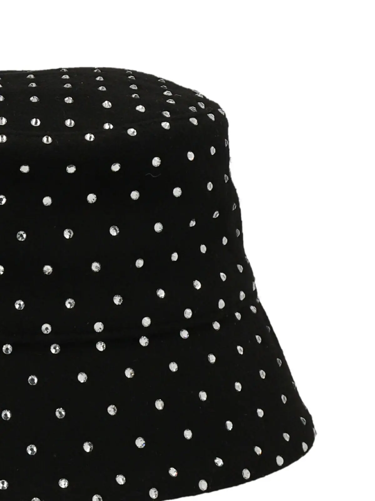 Капелюх Ruslan Baginskiy З кристалами Чорний 2 Crystal bucket hat BCT101WDMDBLACK RUSLAN BAGINSKIY Black