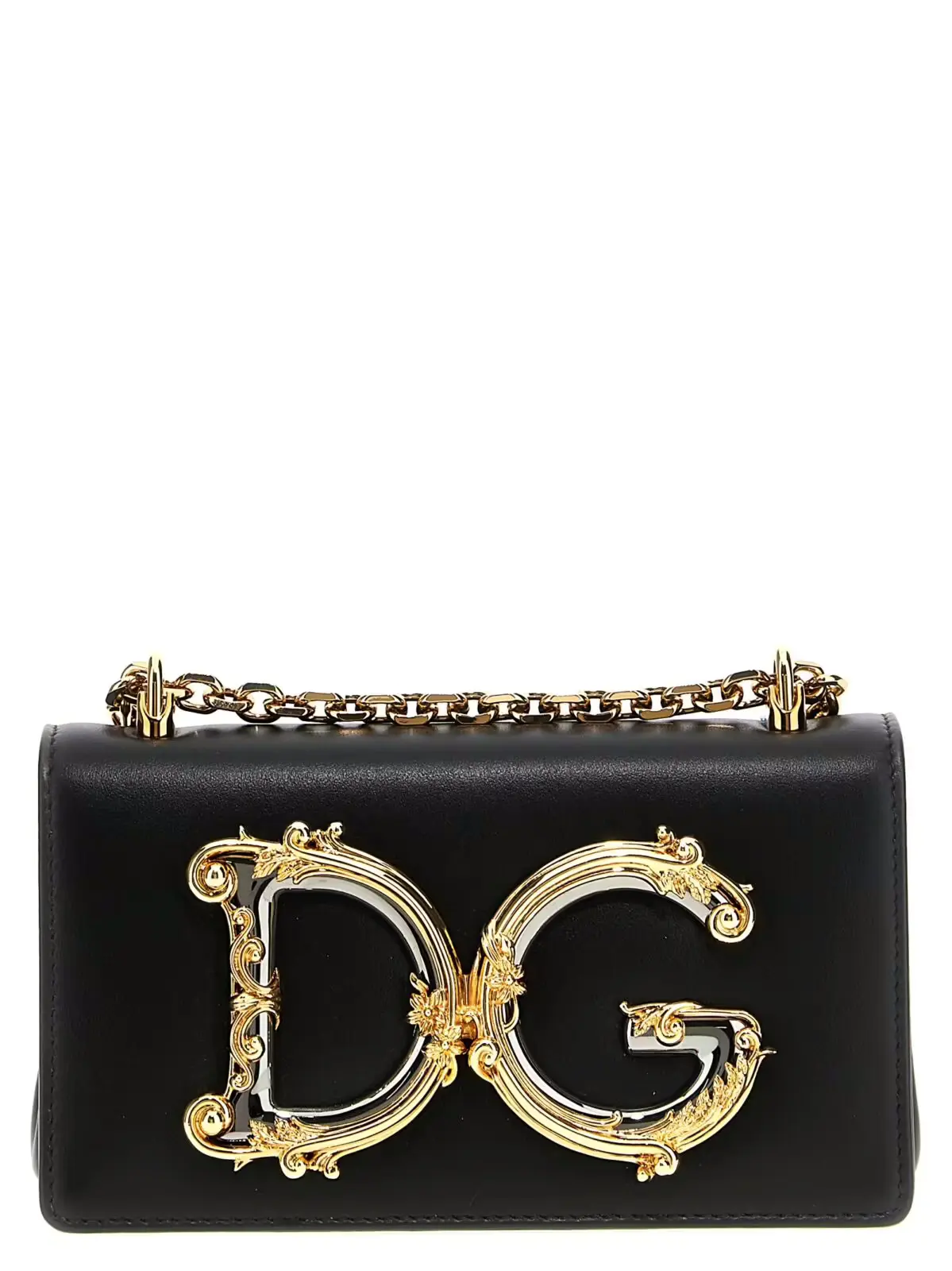 Міні-сумка на плече Dolce Gabbana DG Girl Чорна 1 'DG Girl' mini crossbody bag DOLCE & GABBANA Black