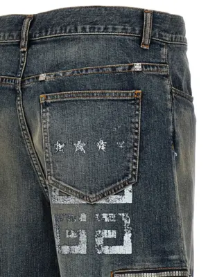 Cargo jeans 100% cotton GIVENCHY Blue