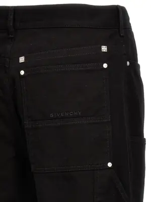 'Zip Off Carpenter' jeans Spring Summer 2024 GIVENCHY Black