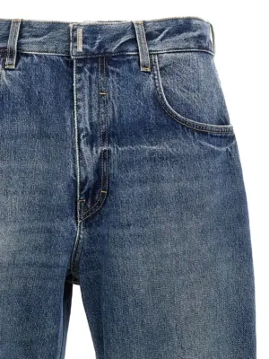 Logo plaque jeans Man GIVENCHY Blue