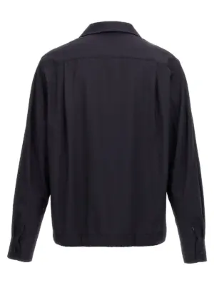 Logo plaque shirt BM610714PY403 GIVENCHY Blue