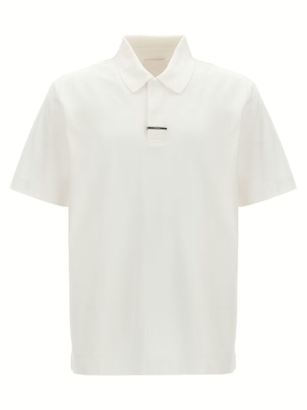 Metal clip polo shirt GIVENCHY White