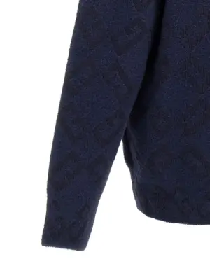 Logo embroidery sweater 60% wool