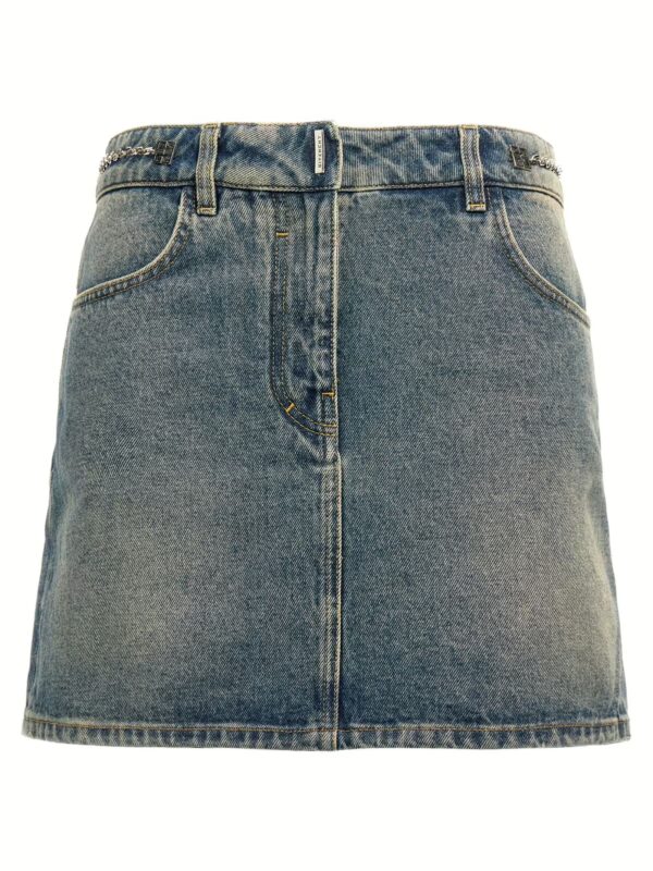 Denim mini skirt GIVENCHY Blue