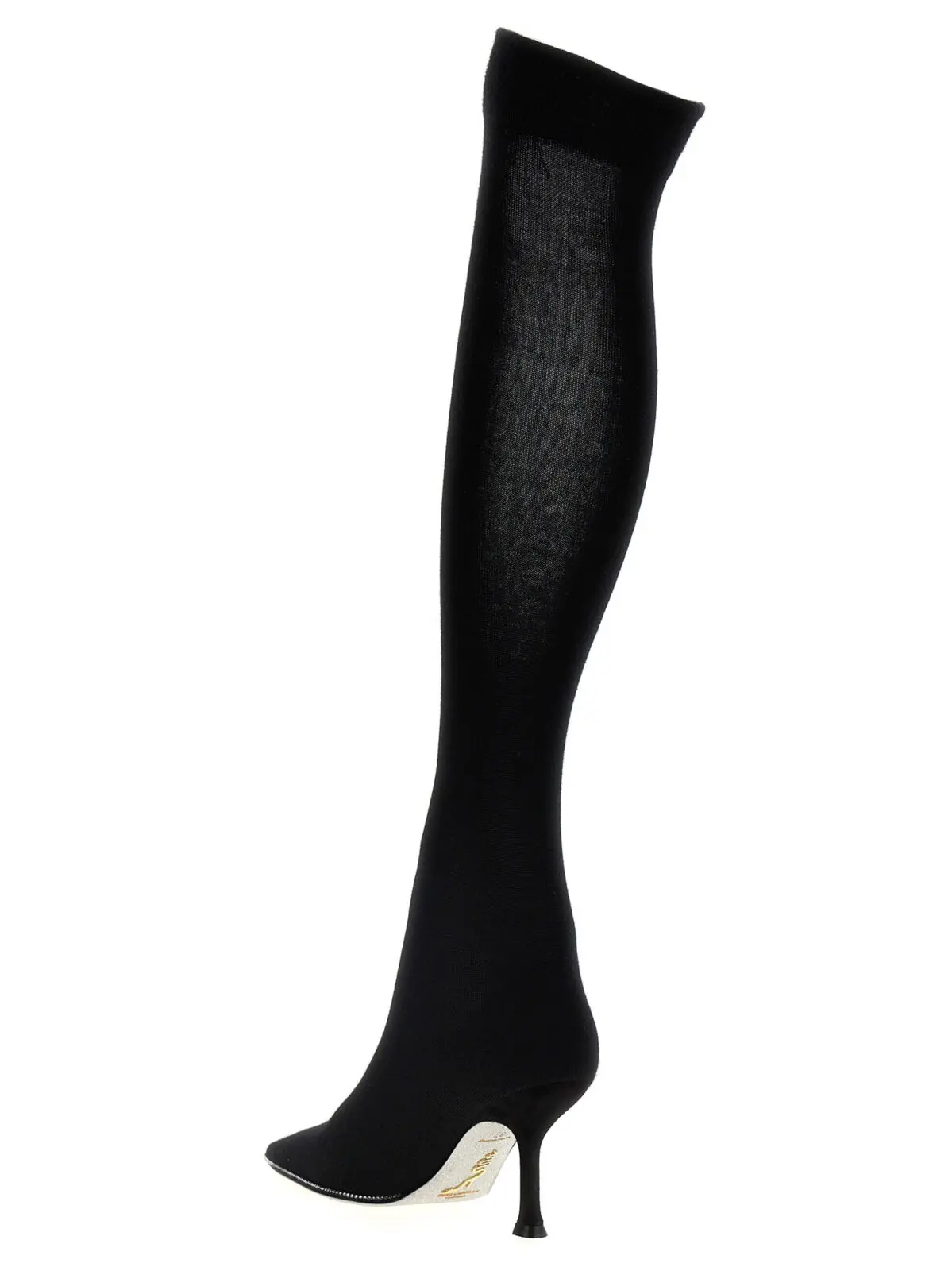 Черевики René Caovilla в'язані Чорні 3 Knitted boots Woman RENÉ CAOVILLA Black