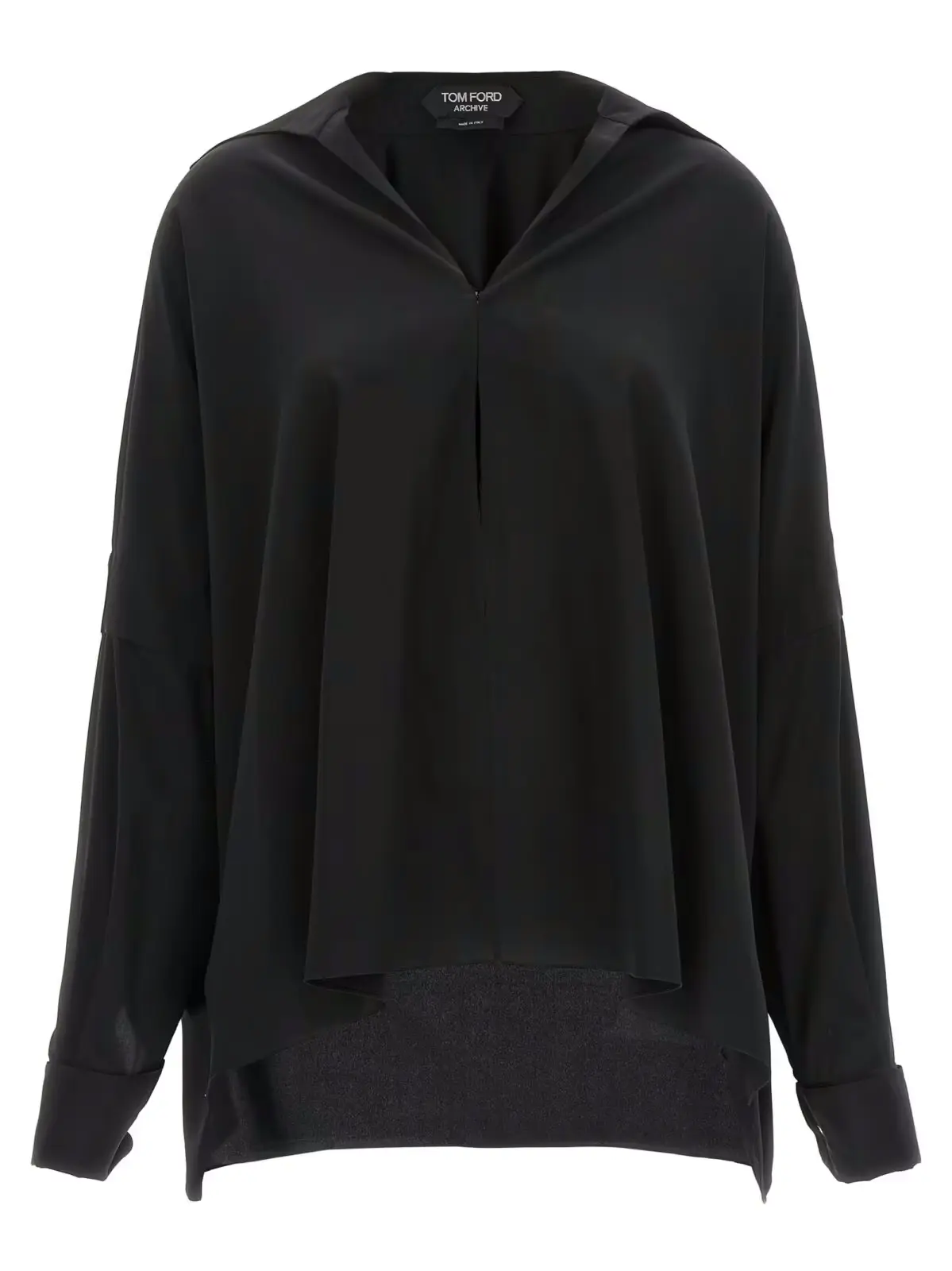 Сорочка Crepe de chine Tom Ford Чорний 1 Crepe de chine shirt TOM FORD Black