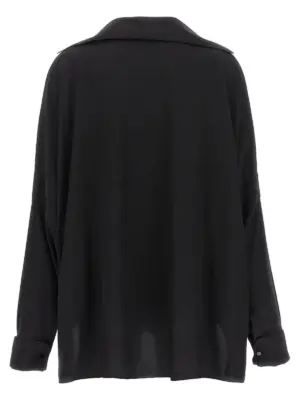 Crepe de chine shirt CA3252FAX1092LB999 TOM FORD Black