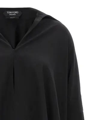 Crepe de chine shirt Woman TOM FORD Black