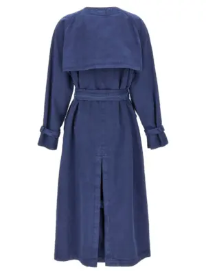'Calao' trench coat CALAO010 MAX MARA Blue