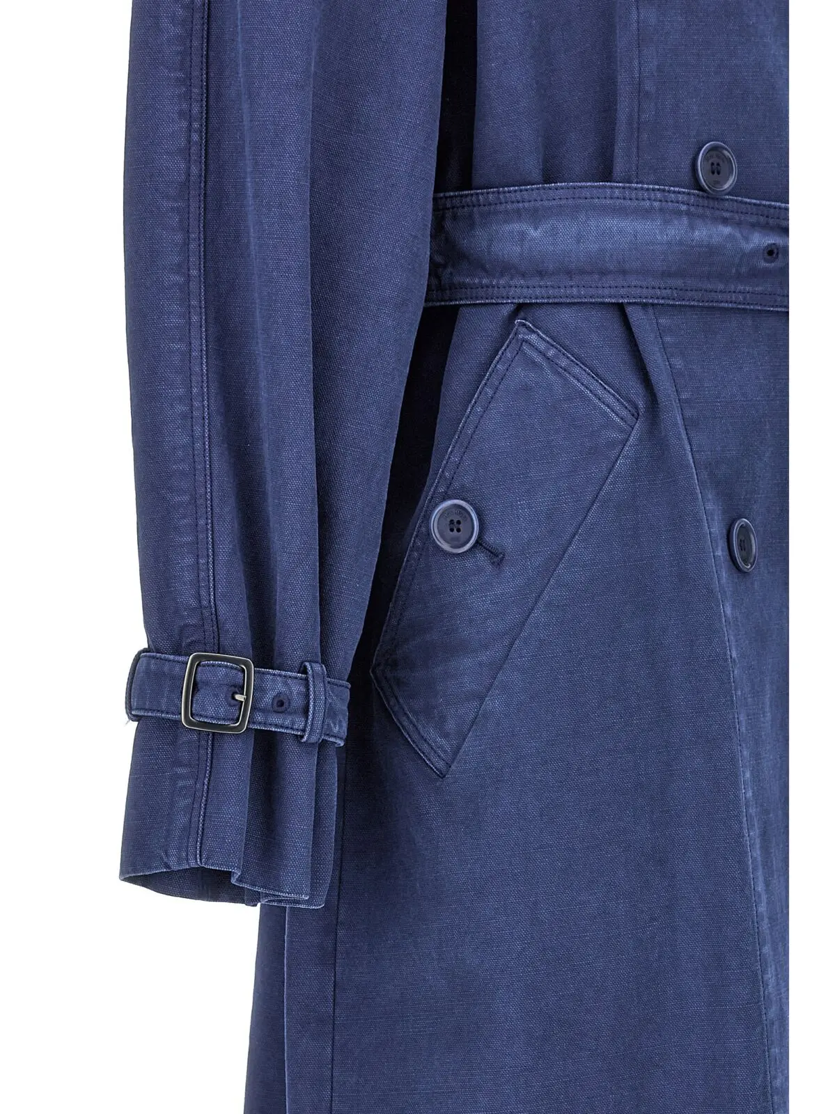 Пальто траншкот Calao Max Mara Синє 4 'Calao' trench coat 100% cotton MAX MARA Blue