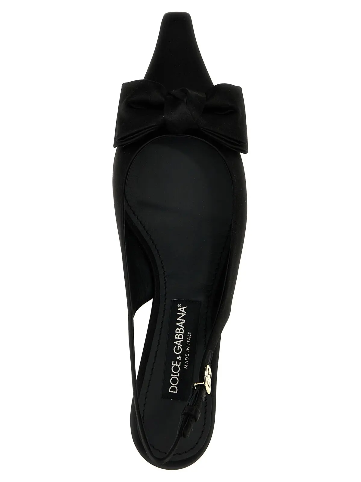 Туфлі-слінгбеки Dolce Gabbana Mun Чорні 4 'Mun' slingback 67% viscose 32% silk 1% lh DOLCE & GABBANA Black