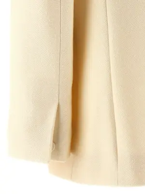 Tailored double-breasted blazer 61% silk 39% virgin wool CHLOÉ White