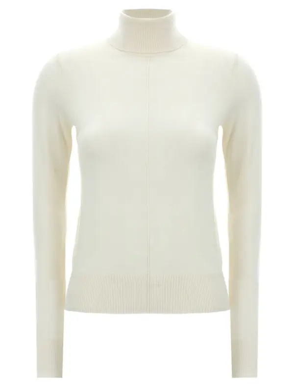 Logo embroidery turtleneck sweater CHLOÉ White