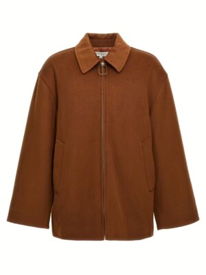 'Wire Puller' crop coat J.W.ANDERSON Brown