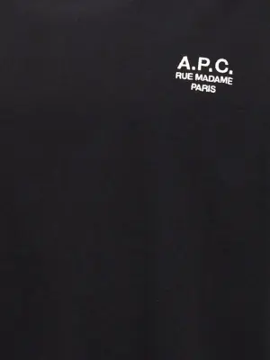 'Standard Rue Madame' t-shirt 100% cotton A.P.C. Black