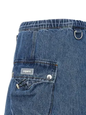 'Denim Cargo' skirt 100% cotton COPERNI Blue