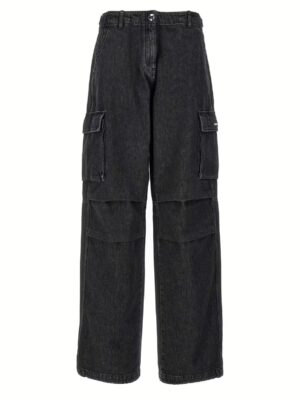 'Denim Wide Leg Cargo' jeans COPERNI Black
