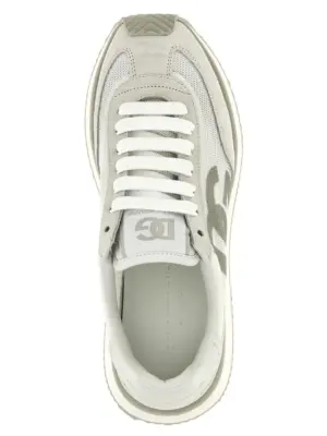 'DG Cushion' sneakers 70% calf leather 30% polyester DOLCE & GABBANA Gray