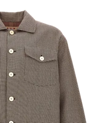 Houndstooth jacket Man MARNI Bordeaux