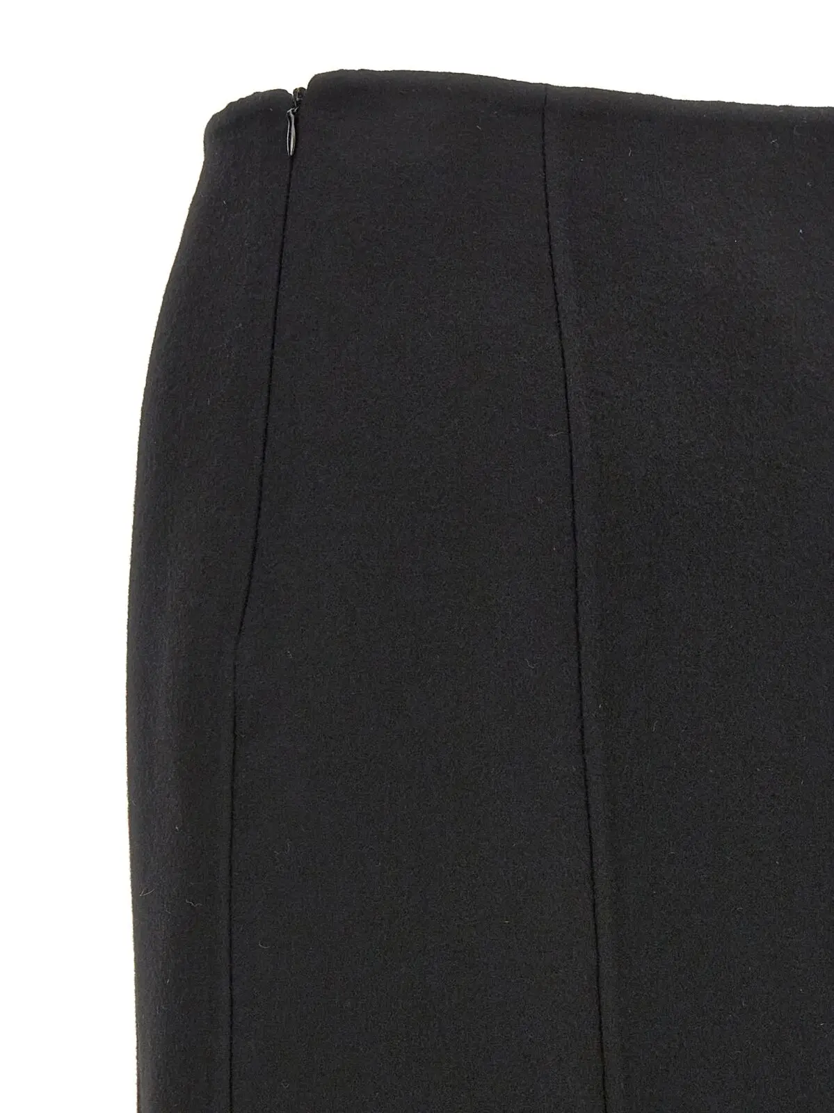 Довга тканинна спідниця Ermanno Scervino Чорна 4 Long cloth skirt 100% virgin wool ERMANNO SCERVINO Black