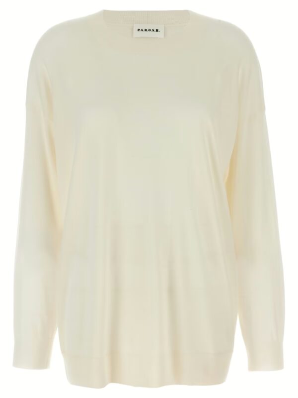 Crew-Neck Sweater P.A.R.O.S.H. White